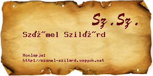 Számel Szilárd névjegykártya